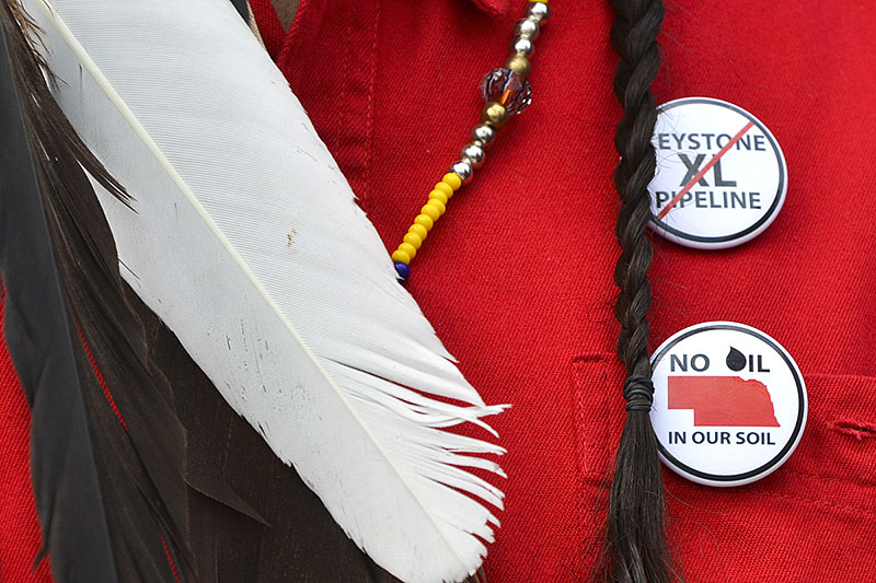 Cowboy and Indian Alliance Protests Keystone XL Pipeline